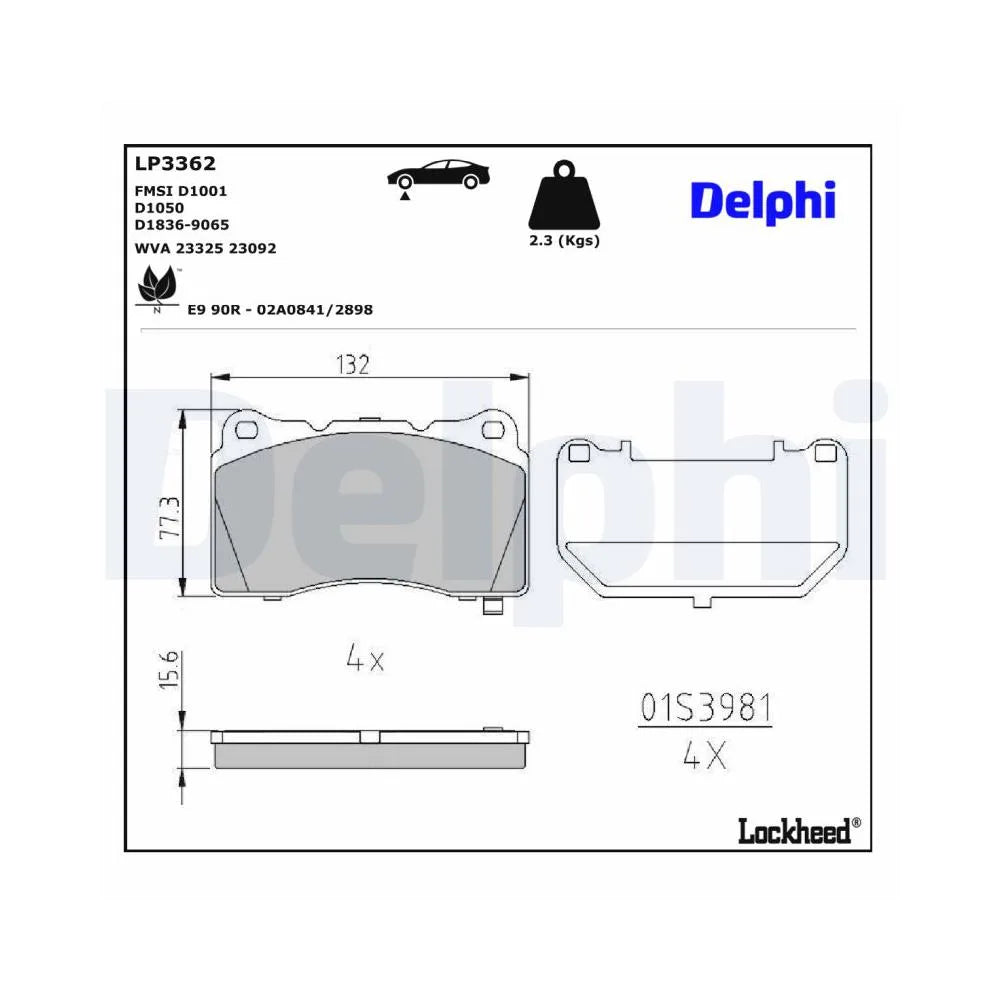 Placute Frana Delphi - LP3362