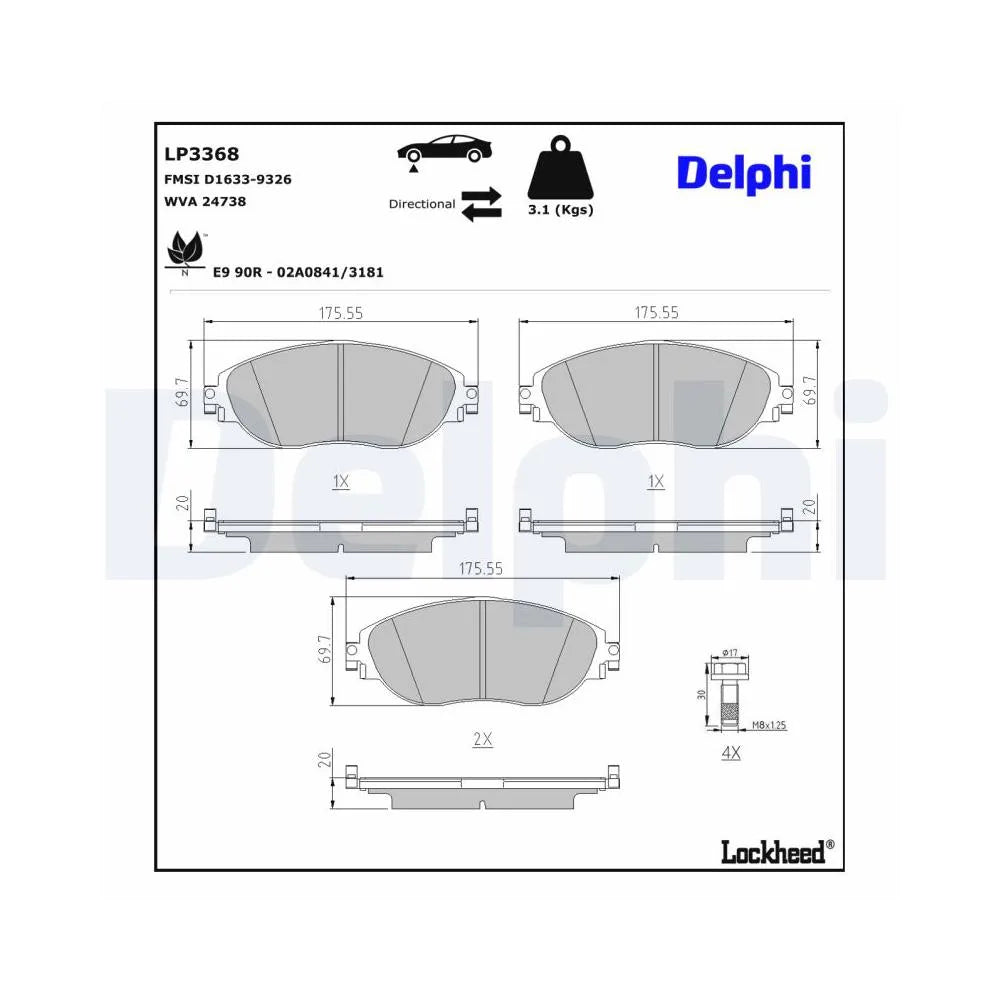 Placute Frana Delphi - LP3368