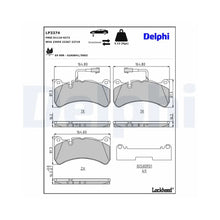 Placute Frana Delphi pentru Alfa Romeo Giulia/Stelvio - LP3374