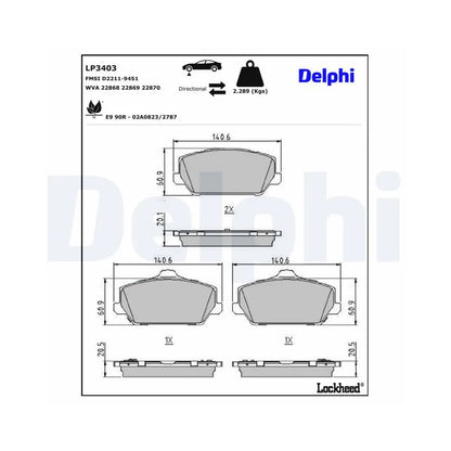 Placute Frana Delphi - LP3403