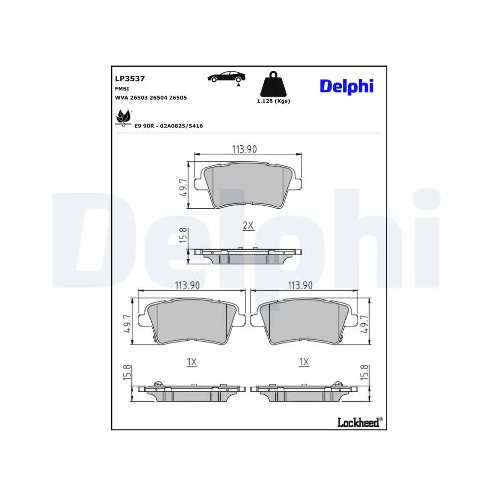 Placute Frana Delphi - LP3537