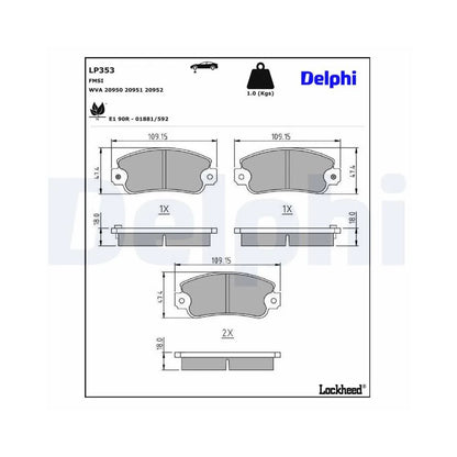 Placute Frana Delphi - LP353