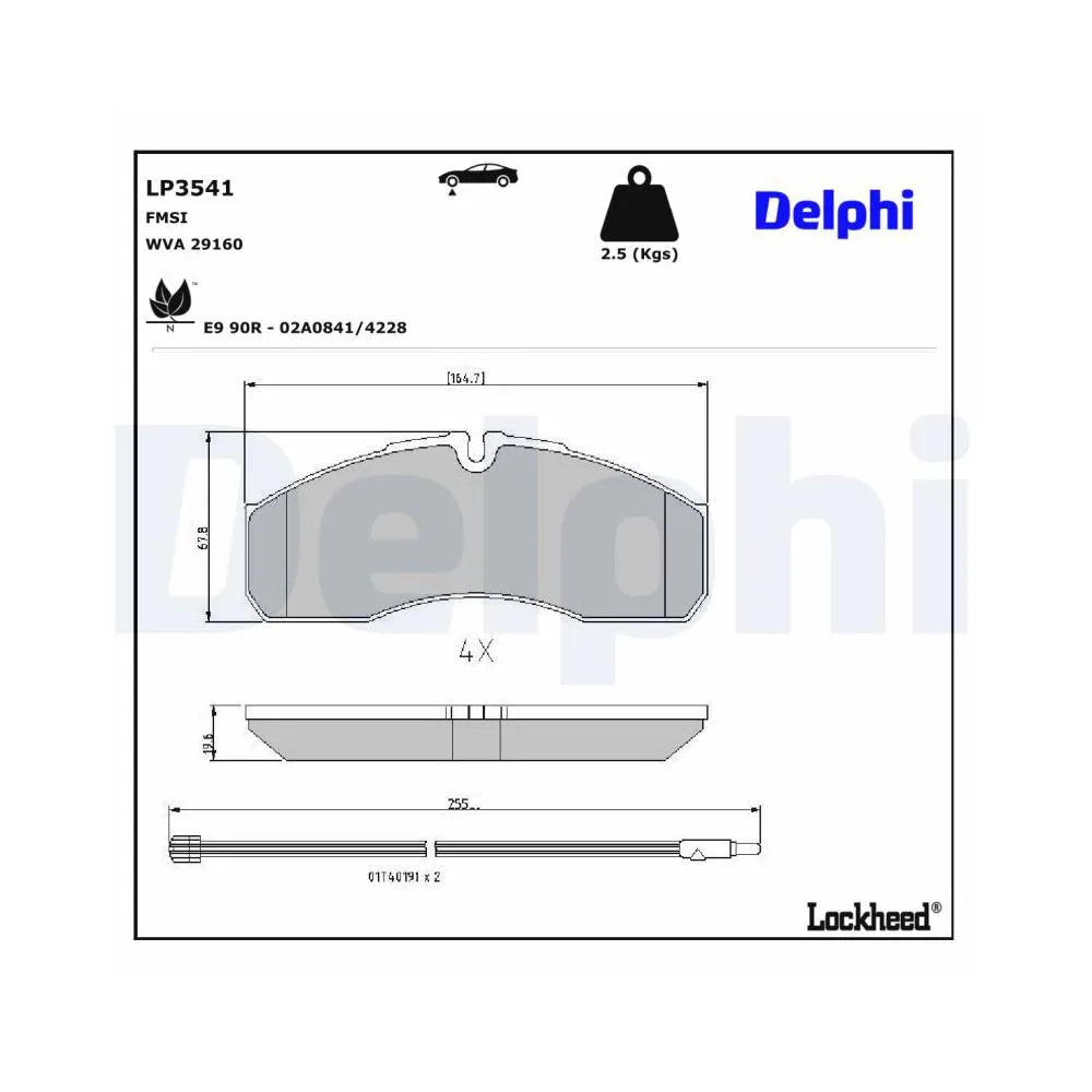 Placute Frana Delphi - LP3541