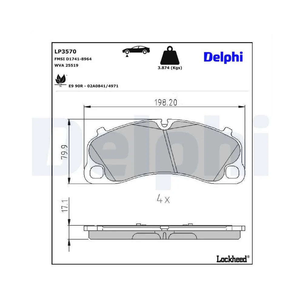 Placute Frana Delphi - LP3570