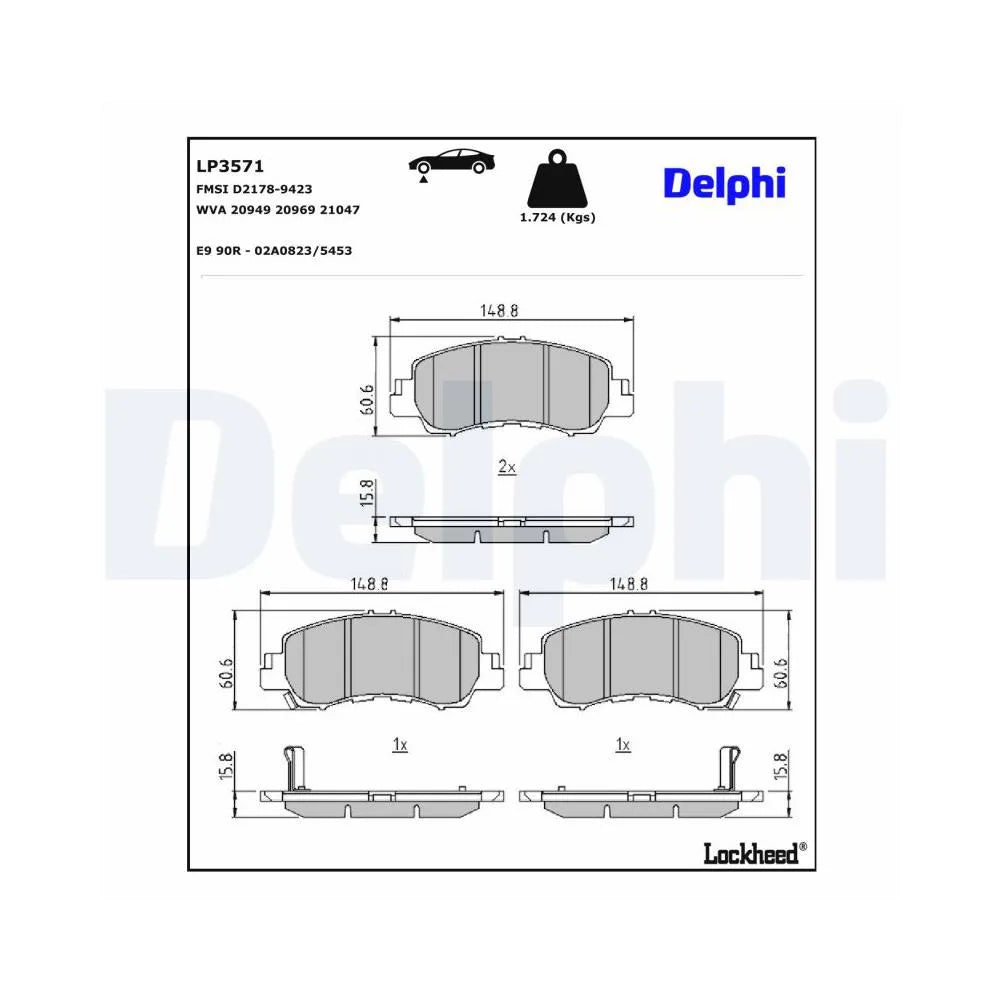 Placute Frana Delphi - LP3571