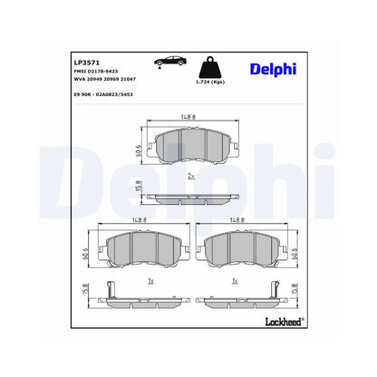 Placute Frana Delphi - LP3571