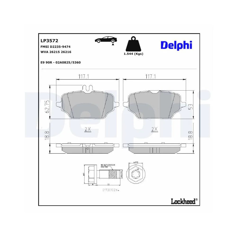 Placute Frana Delphi - LP3572