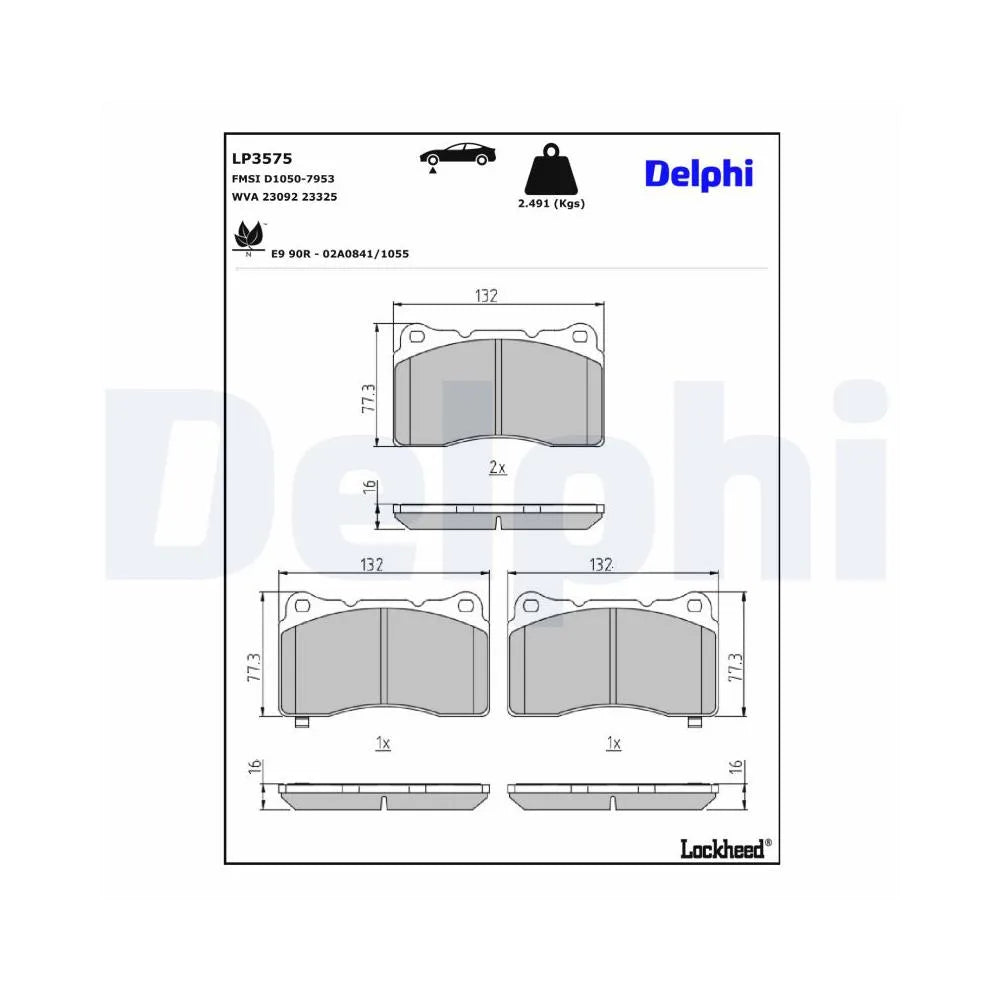 Placute Frana Delphi - LP3575