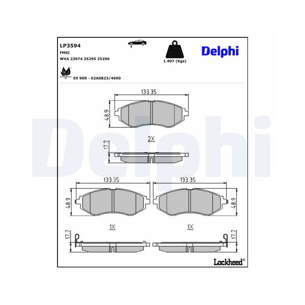 Placute Frana Delphi - LP3594