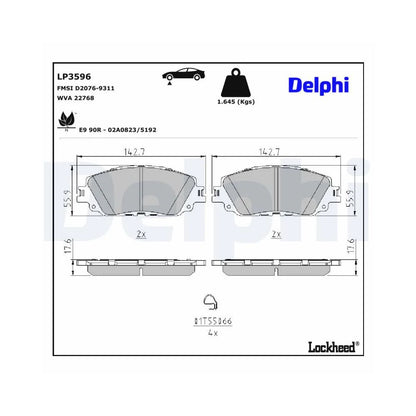 Placute Frana Delphi - LP3596