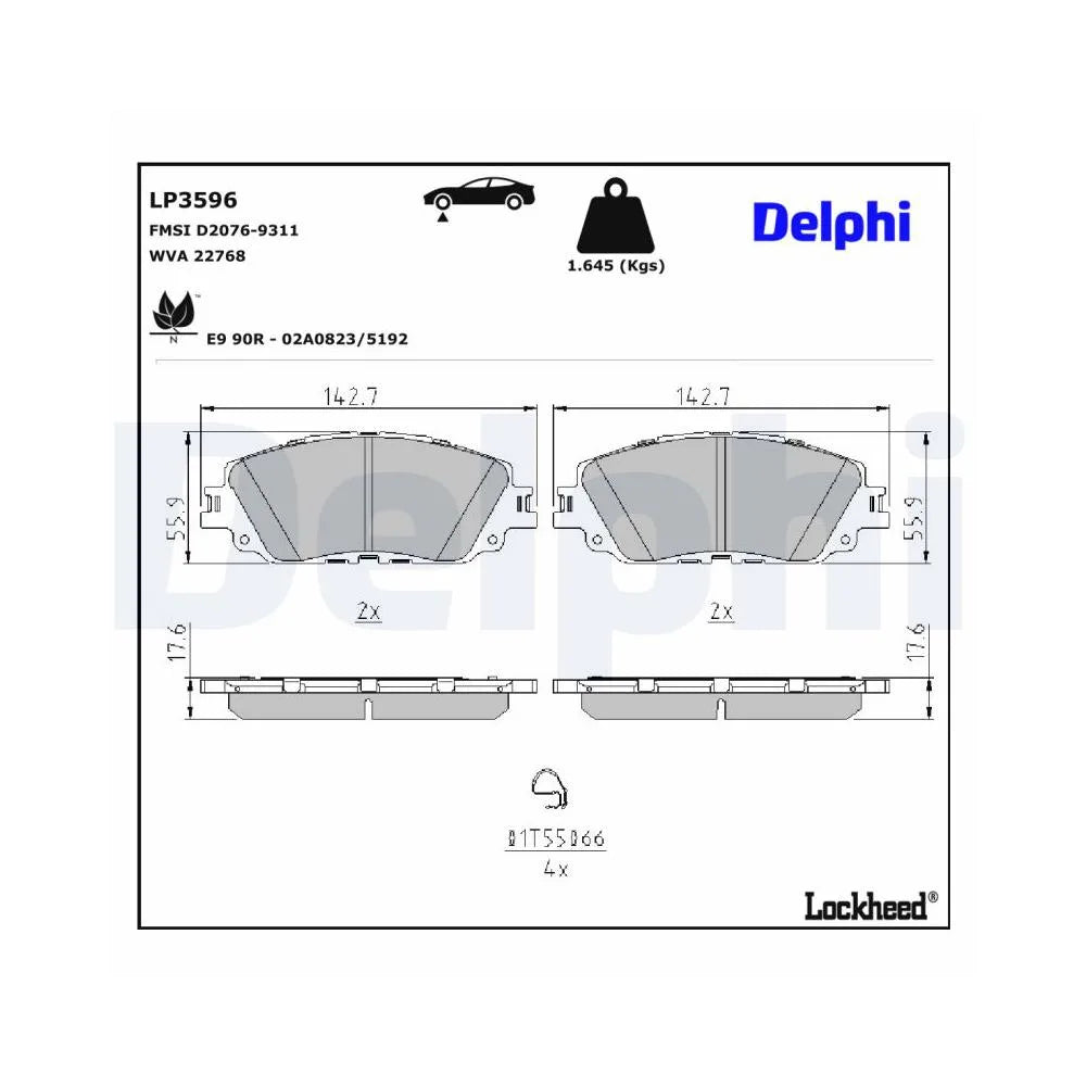 Placute Frana Delphi - LP3596