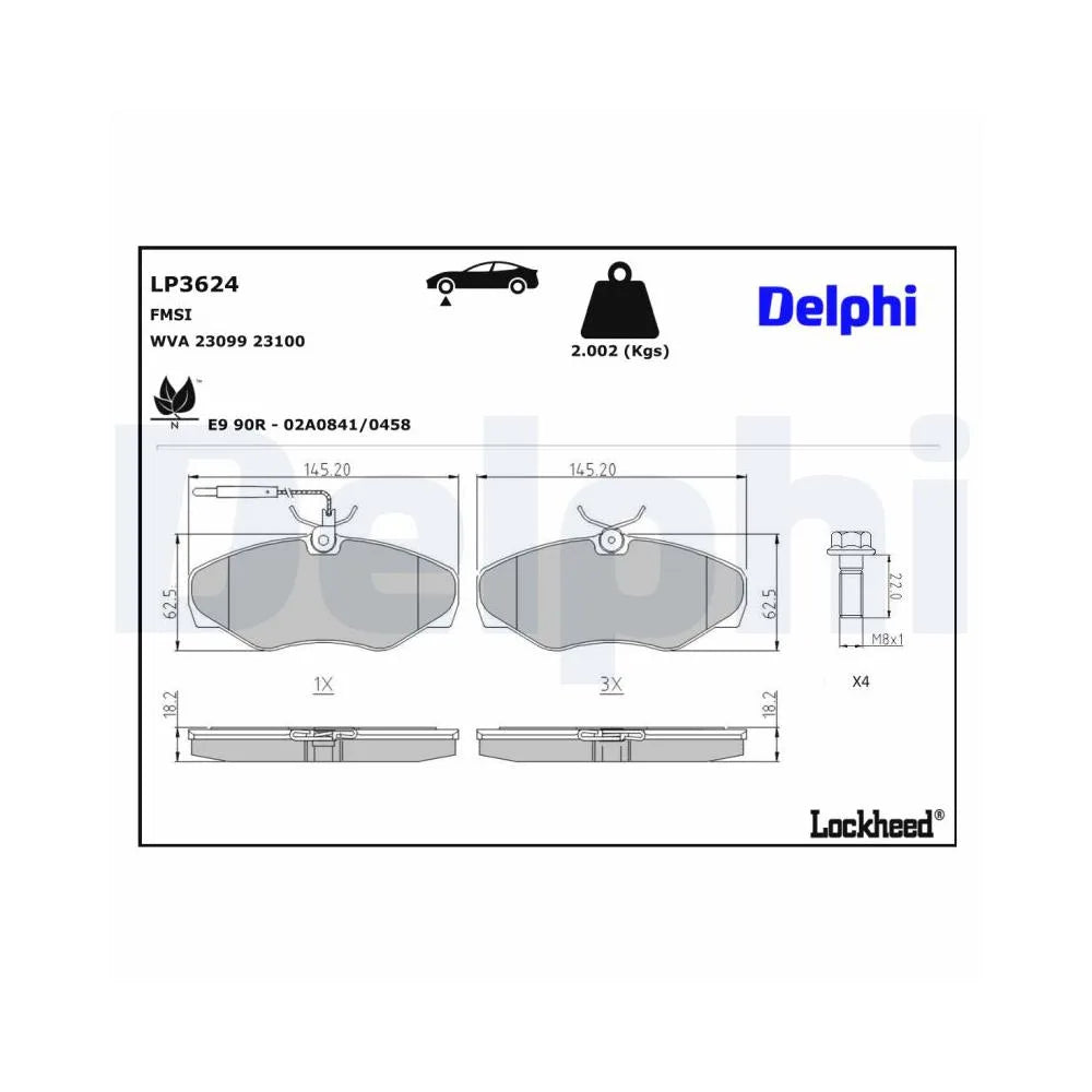 Placute Frana Delphi - LP3624