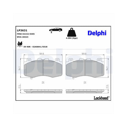 Placute Frana Delphi - LP3631
