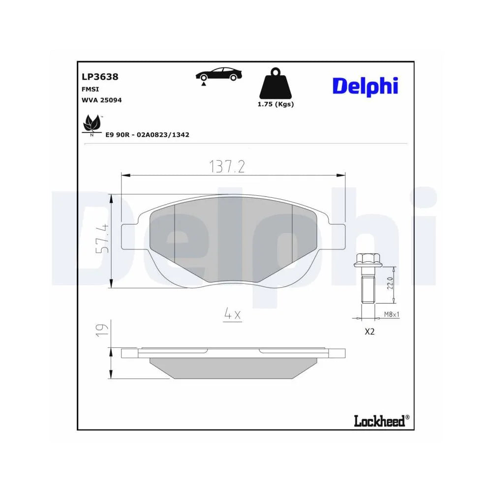 Placute Frana Delphi - LP3638