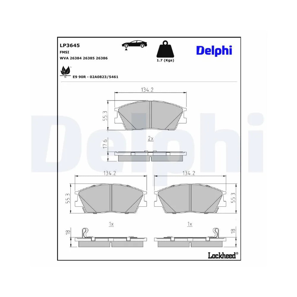 Placute Frana Delphi pentru Kia Soul - LP3645