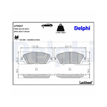 Placute Frana Delphi pentru Toyota Prius Phv/Yaris - LP3647