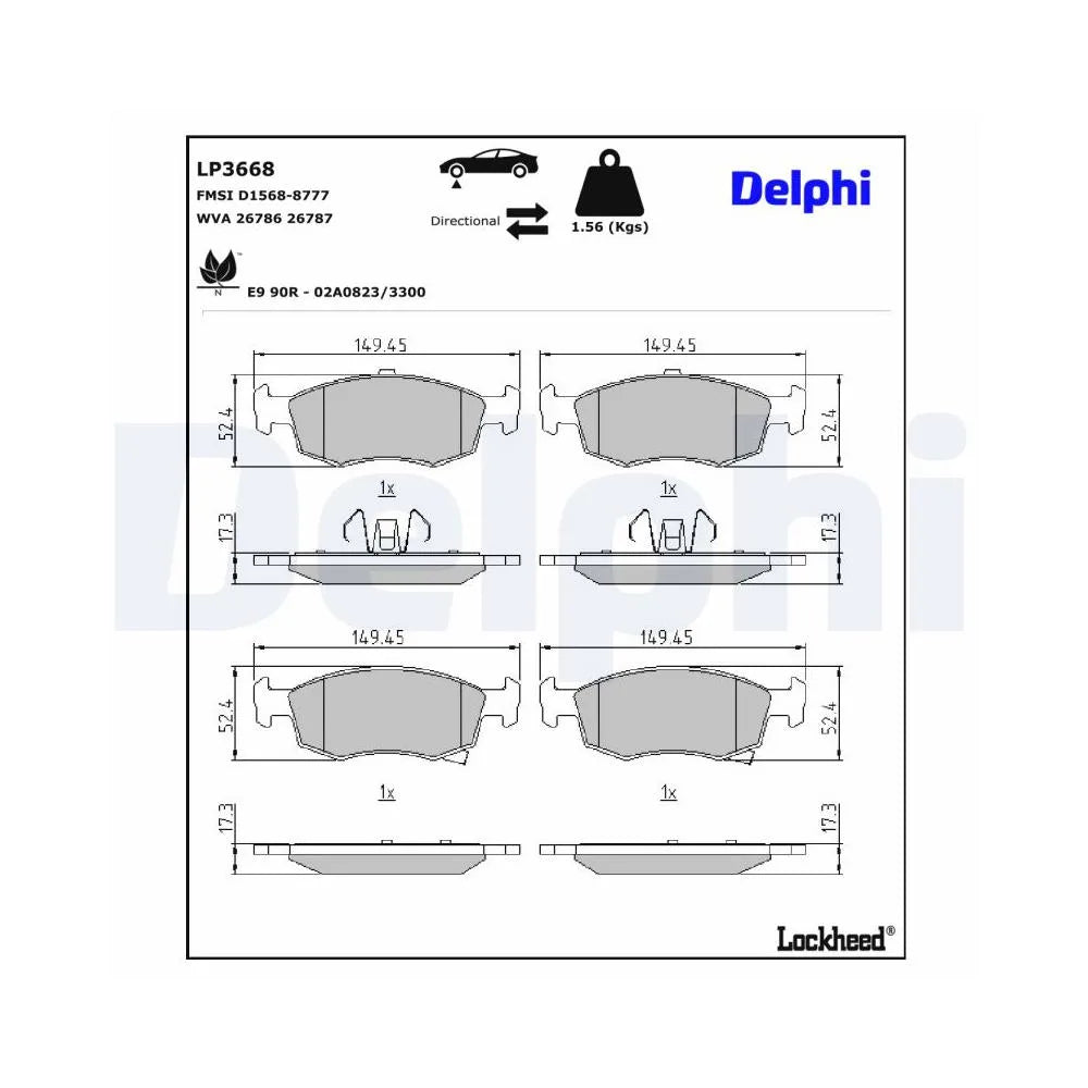 Placute Frana Delphi - LP3668