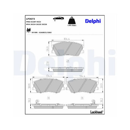 Placute Frana Delphi pentru Kia Soul - LP3673