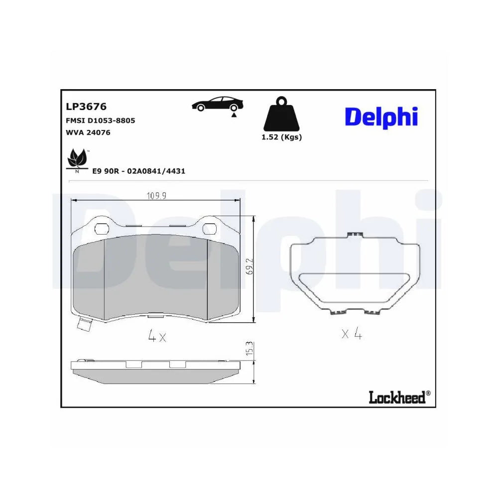 Placute Frana Delphi - LP3676