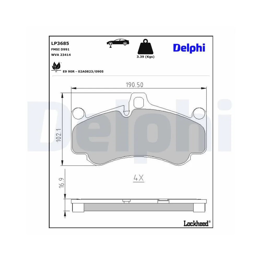 Placute Frana Delphi - LP3685
