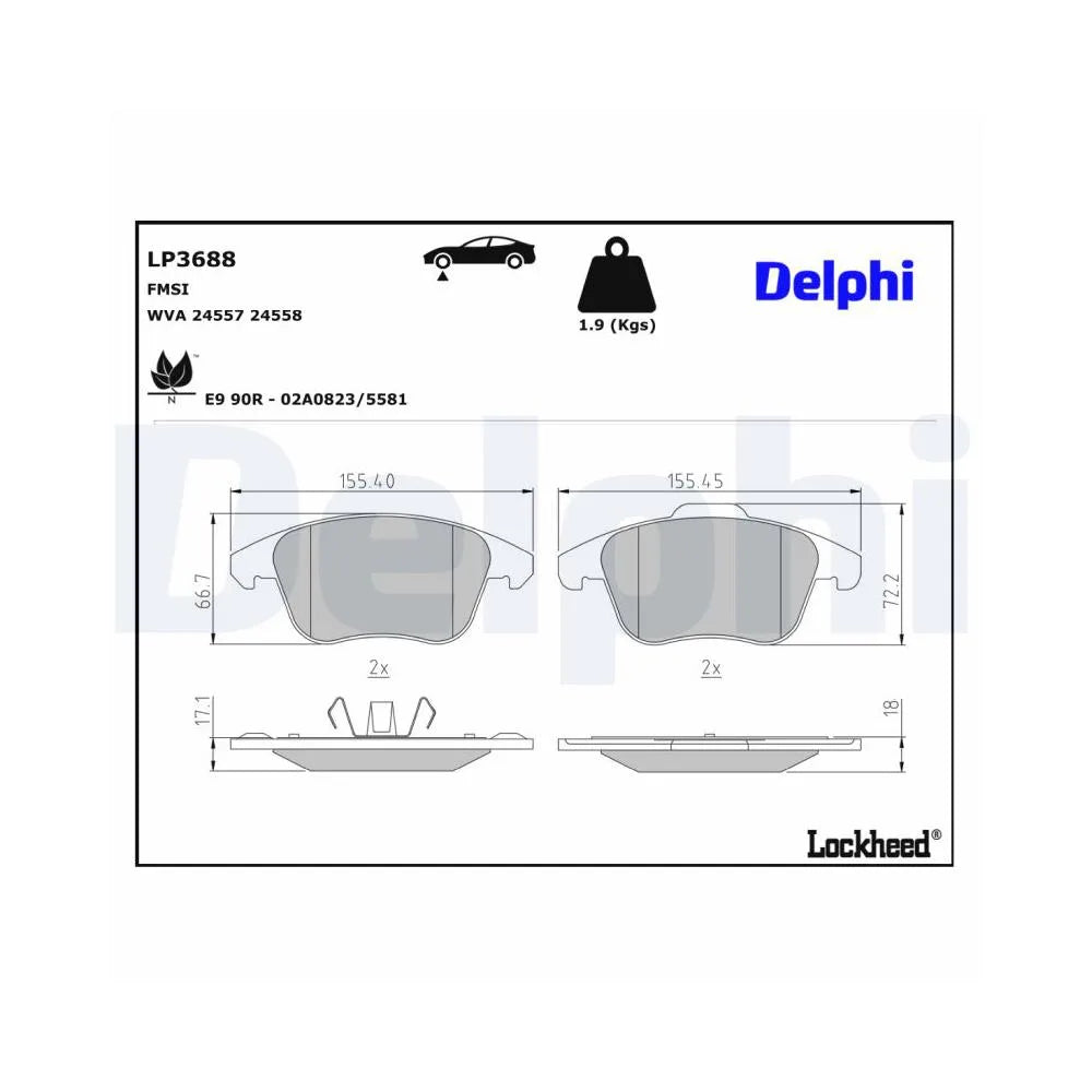 Placute Frana Delphi - LP3688