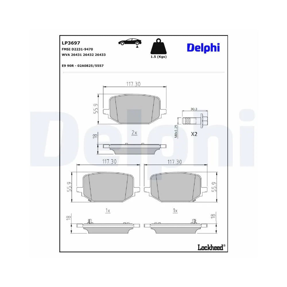 Placute Frana Delphi - LP3697