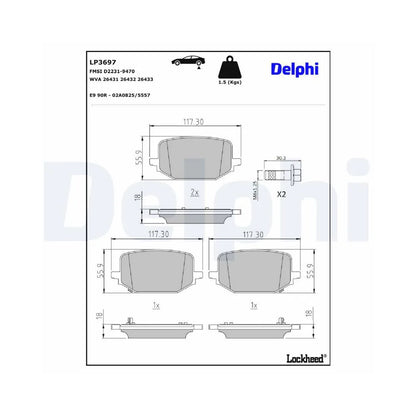 Placute Frana Delphi - LP3697