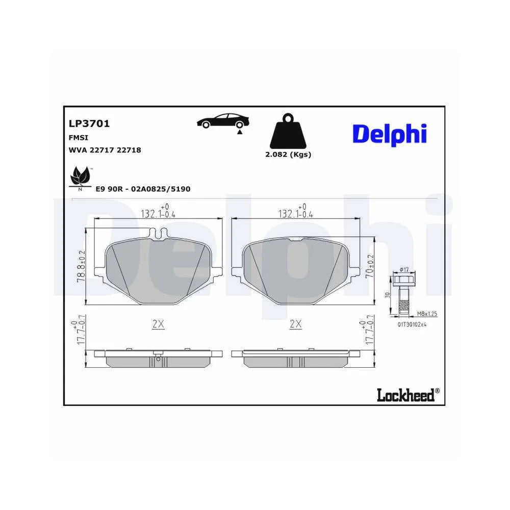 Placute Frana Delphi - LP3701