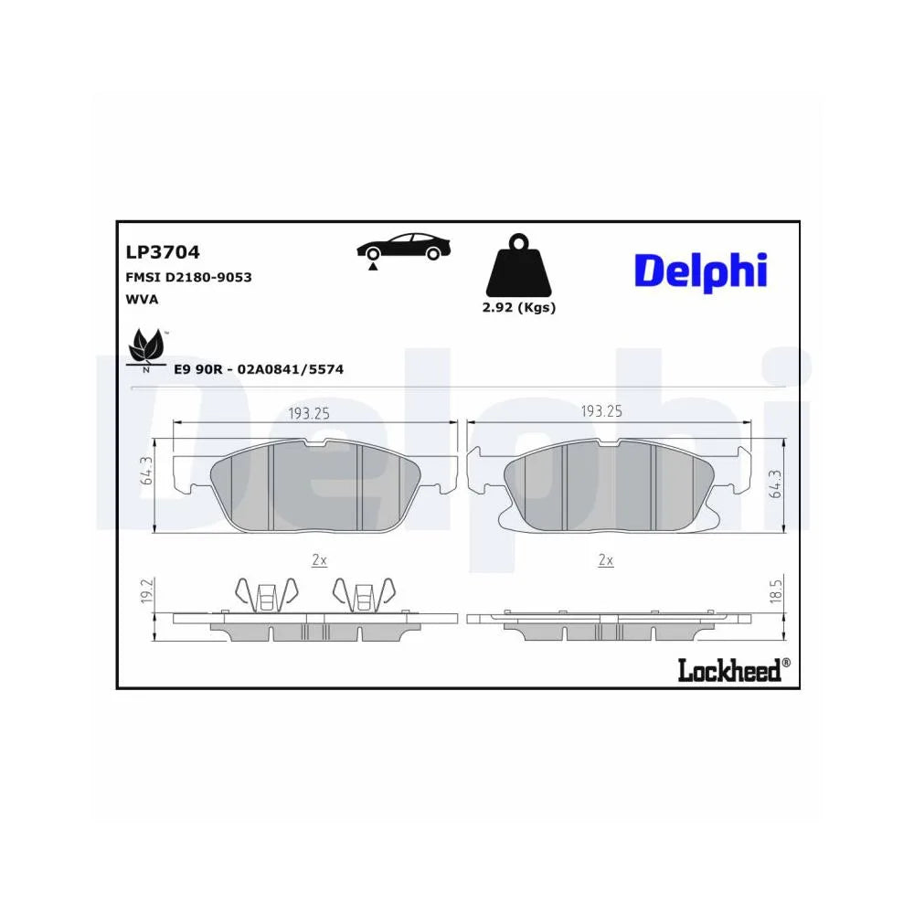 Placute Frana Delphi - LP3704