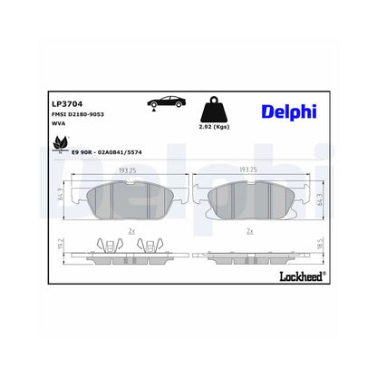 Placute Frana Delphi - LP3704