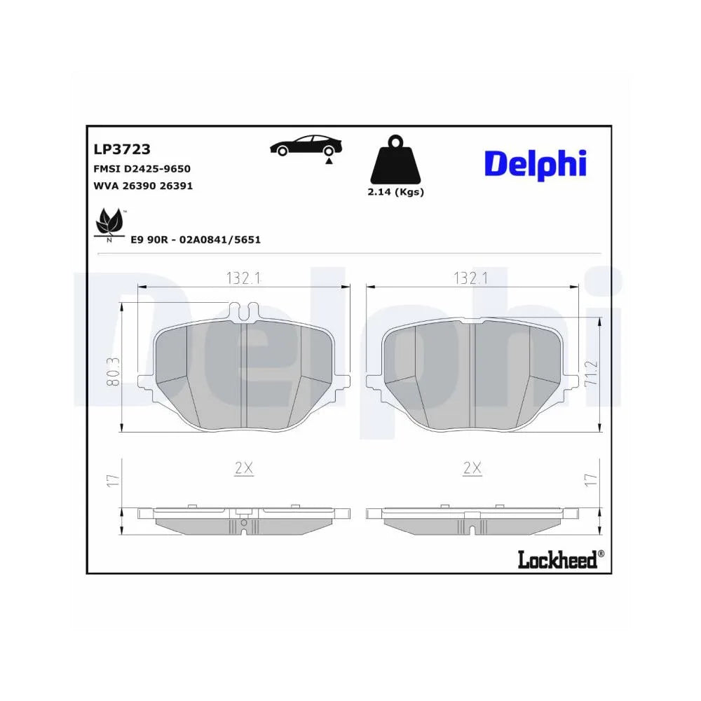Placute Frana Delphi - LP3723
