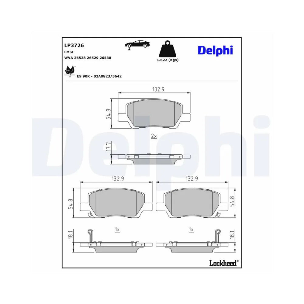 Placute Frana Delphi - LP3726
