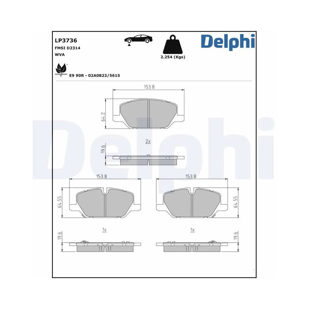 Placute Frana Delphi - LP3736