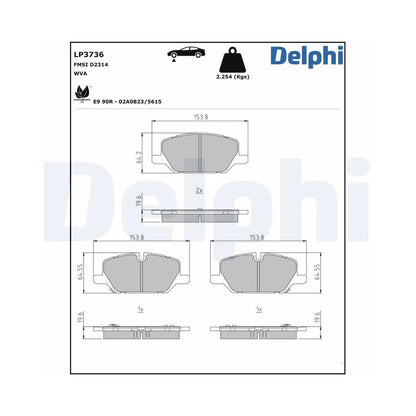 Placute Frana Delphi - LP3736