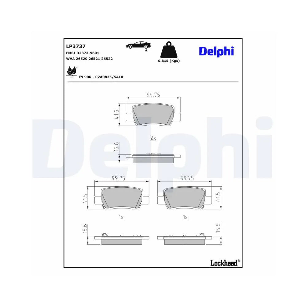 Placute Frana Delphi - LP3737