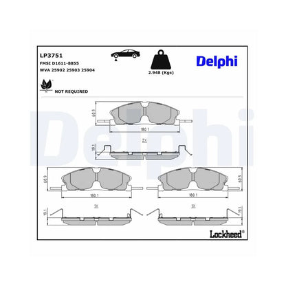 Placute Frana Delphi - LP3751