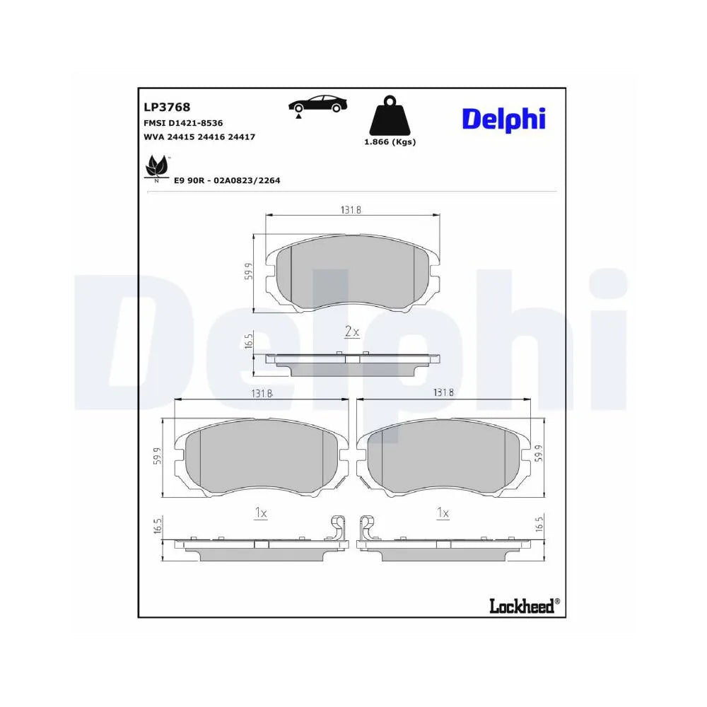 Placute Frana Delphi - LP3768