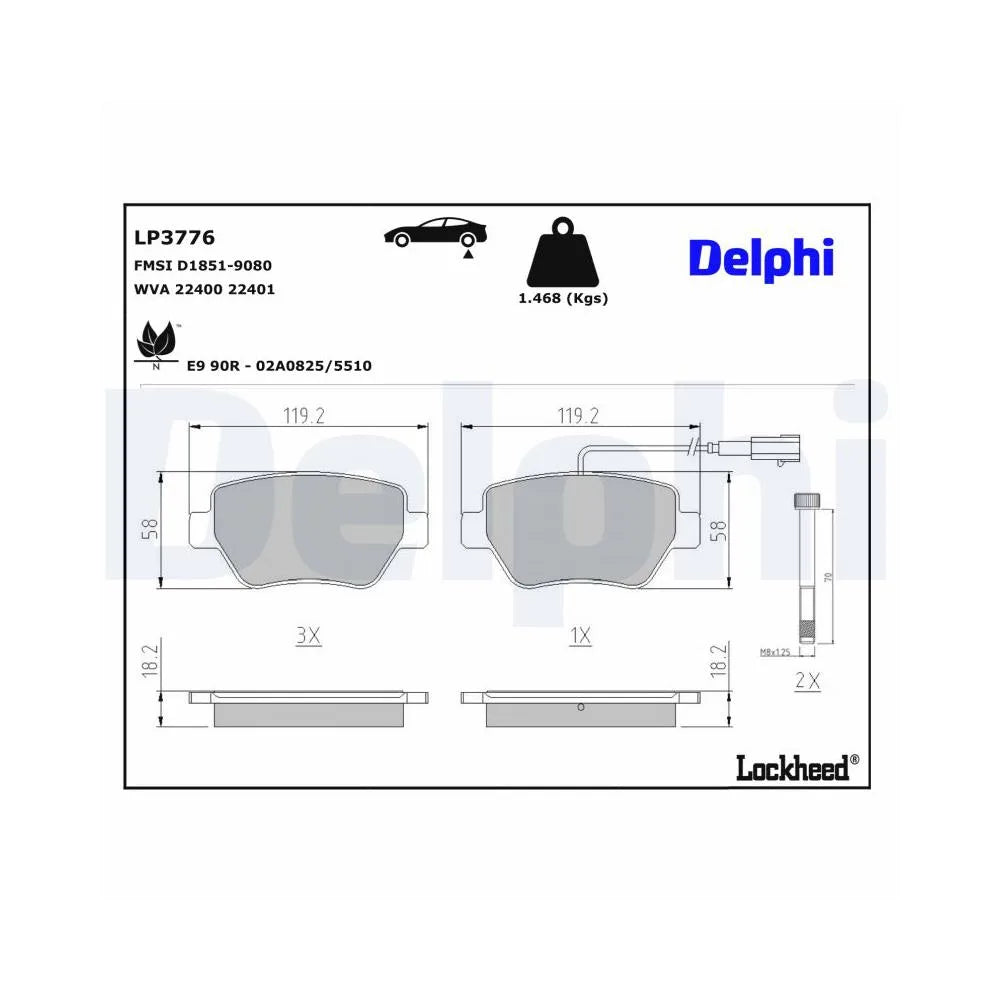 Placute Frana Delphi - LP3776