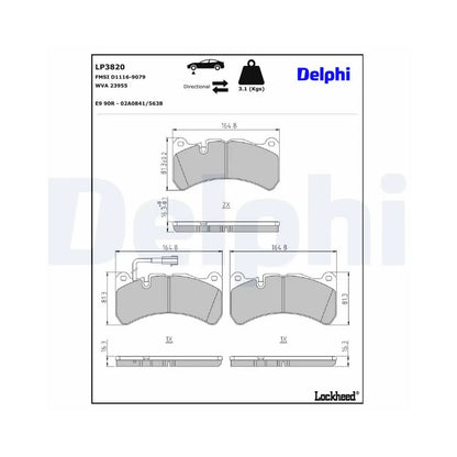 Placute Frana Delphi - LP3820