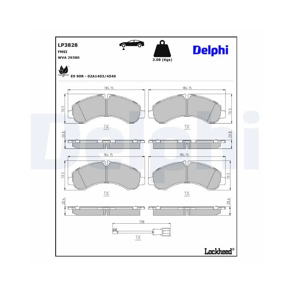 Placute Frana Delphi - LP3828