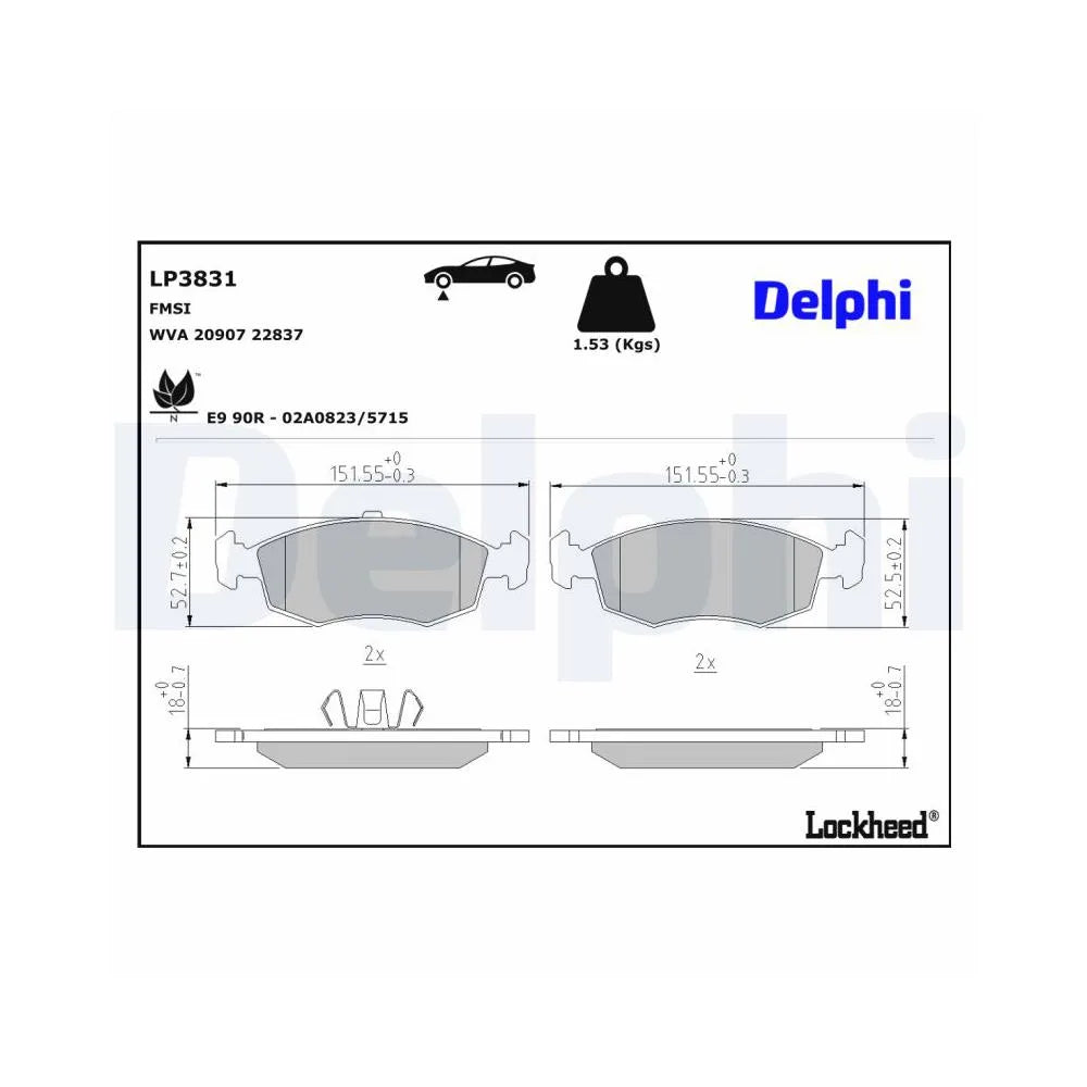 Placute Frana Delphi - LP3831