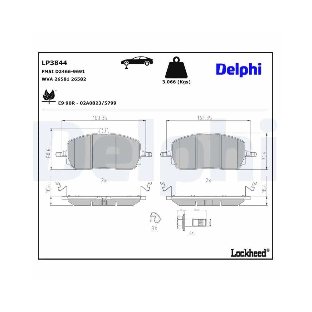 Placute Frana Delphi - LP3844