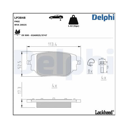 Placute Frana Delphi - LP3848