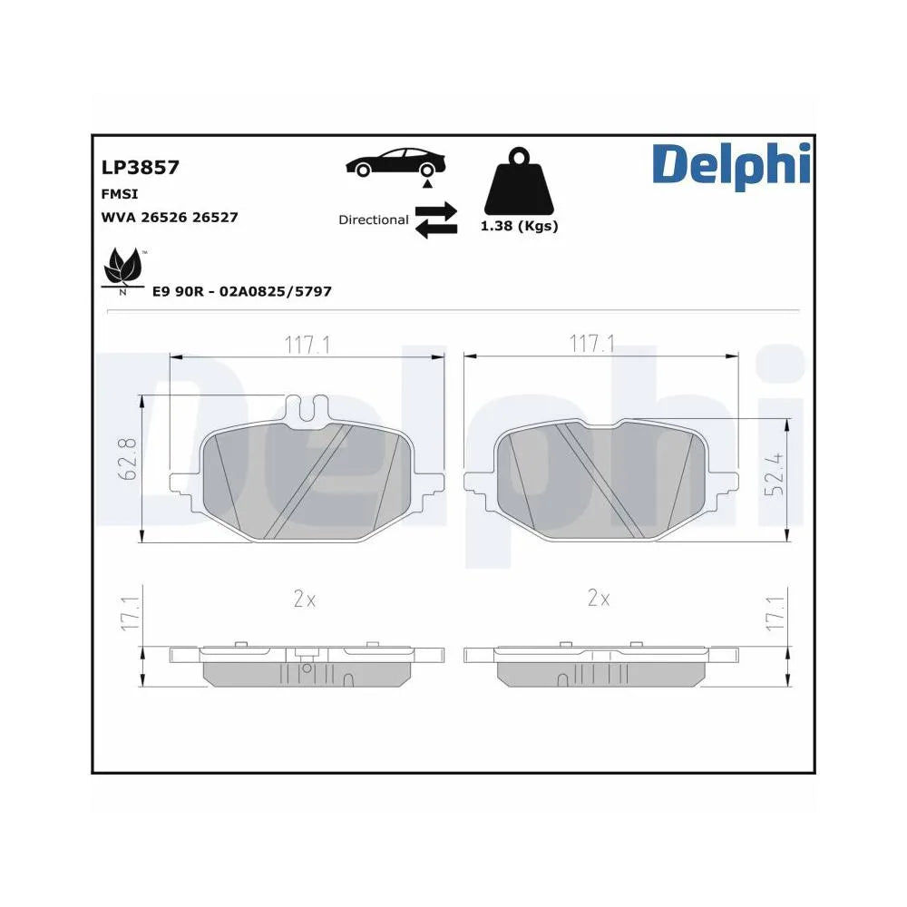 Placute Frana Delphi - LP3857