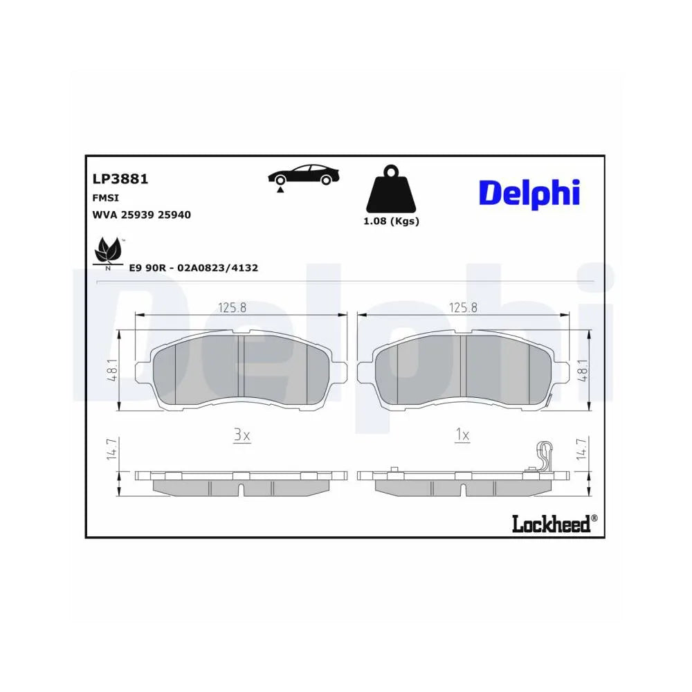 Placute Frana Delphi - LP3881