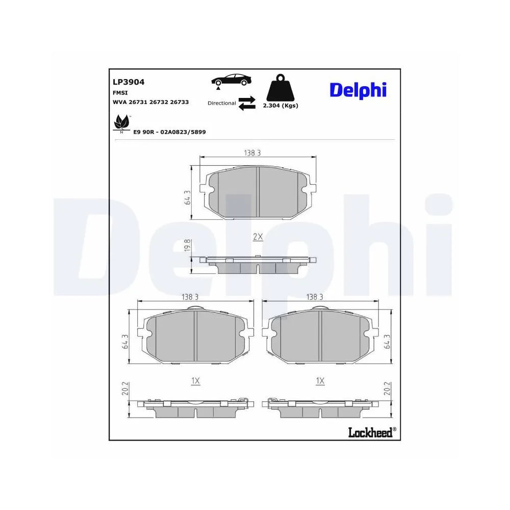 Placute Frana Delphi - LP3904