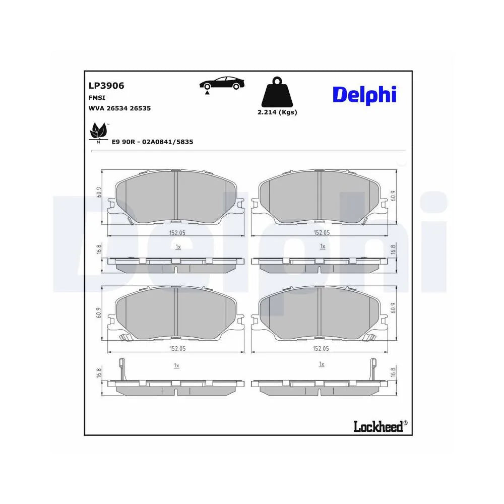 Placute Frana Delphi - LP3906