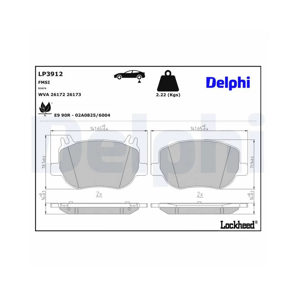 Placute Frana Delphi - LP3912