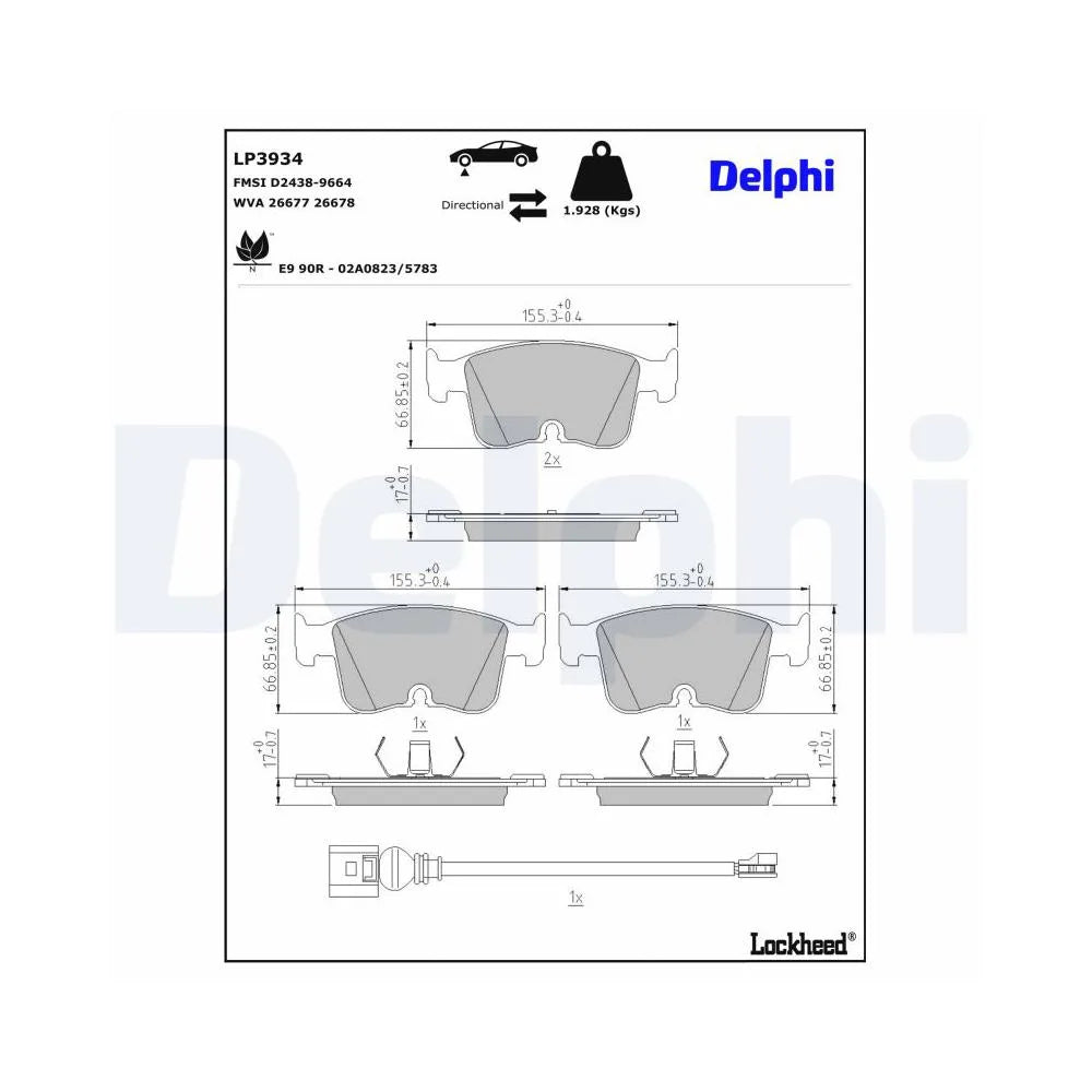 Placute Frana Delphi - LP3934