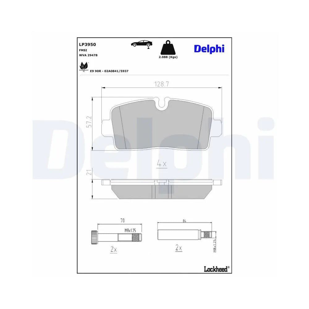 Placute Frana Delphi - LP3950